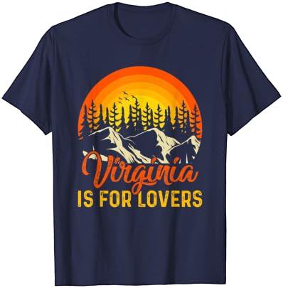 Vingula Virginia é para os amantes para homens, camiseta feminina