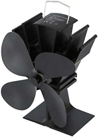 Winomo 4 lâminas de fogão a calor Fã de fogão Fanslient Wood Wood Wood Burning Stove Fan para Wood Log Burner lareira