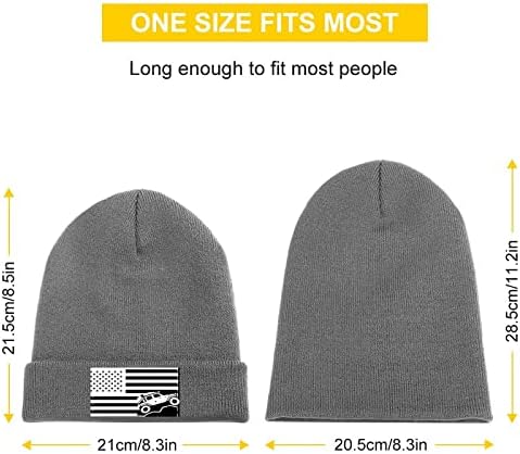 Bandeira americana taps de malha de malha macia chapéu de chapéu de gorro quente para homens mulheres adolescentes