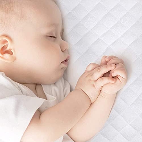 Protetor de colchão à prova d'água de Biloban, capa de colchão acolchoado e lençóis de berço de algodão malha para Snoo Smart Sleeper Baby Bassinet
