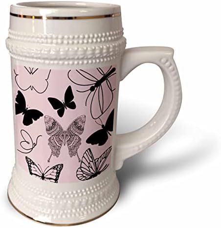 3drose Butterflies fofas - 22 onças de caneca