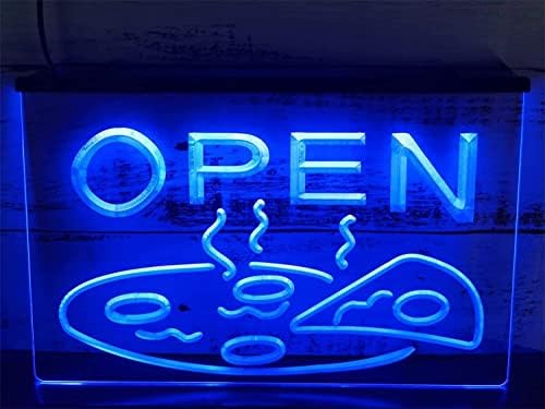 DVTEL Pizzas Custom Pizzas LED LED NEON SIGN, USB Dimning Fast Food Shop Exibir luzes de neon para Wall Decoration Lights, 30x20cm Hotel Restaurant Bar Coffee Shop