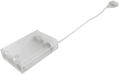 Aa Bateria RlecS Transparente 3x1.5V 4,5V AA Caixa de bateria com plugue feminino de plugue feminino Bateria de bateria Pacas de bateria do banco de energia conectada