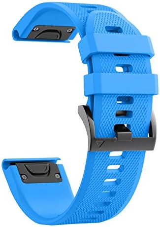 Ancool Compatível com Fenix ​​5 Bandas Easy Fit Soft Silicone Watch Bands Substituição para Garmin Fenix ​​6/Fenix ​​7/Fenix ​​5 Plus/Fenix ​​6 Pro/Abordagem S62 Smartwatches
