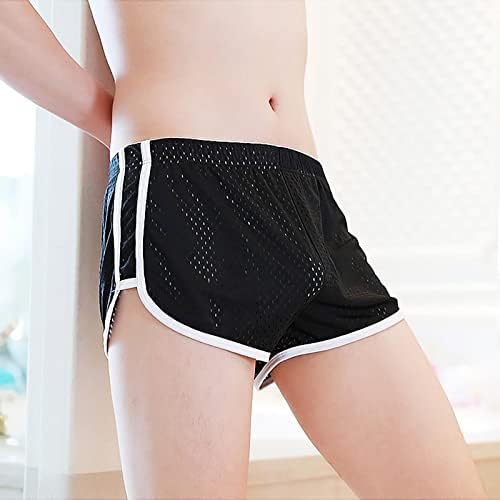 BMISEGM Mens boxers roupas íntimas de roupas íntimas masculinas Sexy confortável e esbelta cor de quatro cantos esportes