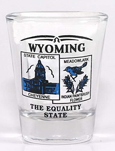 Cenário do Estado de Wyoming Blue New Shot Glass