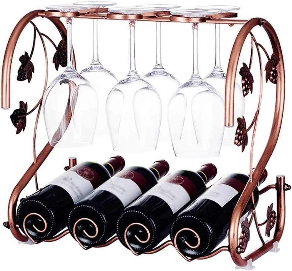 Rack de vinho de vinho multifuncional Rack de vidro de vidro de vidro de cozinha de mesa de armazenamento Rack de vidro de vidro