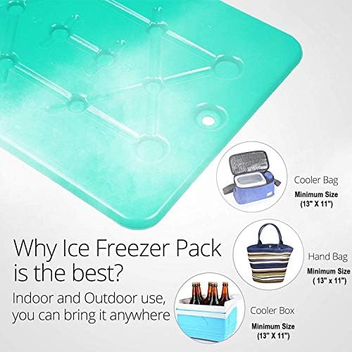Pacotes de gelo grandes para refrigeradores e peito de gelo por parte/perfeita - 20 minutos Freeze rápido Pacotes de congeladores