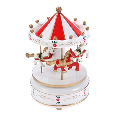 Veemon Box Go--, Birthday Toy Music Carousel Gifts White Gifts