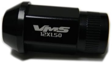VMS Racing 12x1,5mm 20pc End End End Black Lancer Evo 8 9 VIII IX Evolução Eclipse GT Peso Aluminum Racing de Alumínio Compatível
