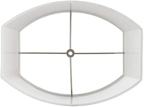 Sombra de lâmpada oval modificada de médio médio branco 12,5 de largura e 10 de profundidade no topo x 15 de largura e