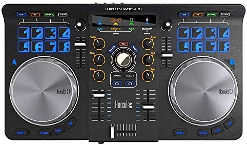 Hercules Universal DJ | Bluetooth + USB DJ Controller com tablet sem fio e integração de smartphones com DJ completo DJ DJECT incluído