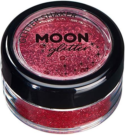 Moon Glitter Fine Glitter Shakers Glitter cosmético para rosto, corpo, unhas, cabelos e lábios - 0,17oz - ouro