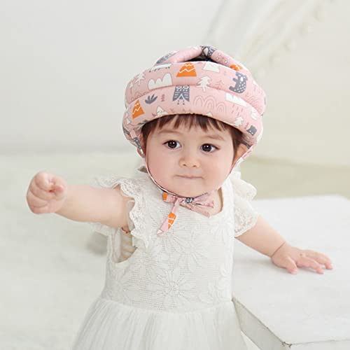 Capacete de criança para segurança para bebês, protetor de cabeça de capacete infantil ajustável, guarda de cabeça macia para