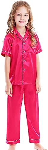 Pijamas de dinossauros para meninas tops+shorts Roupa de menina de menina de pijamas de pijamas curtas Meninas de manga de roupas de dormir dois