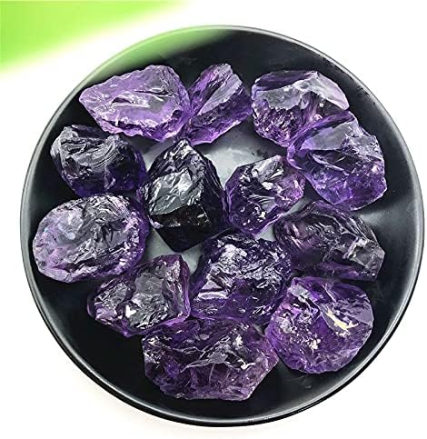 Shitou22231 1pc Cristal de quartzo de ametista natural 1pc Cristal de pedra original Pedras naturais e minerais cálculos