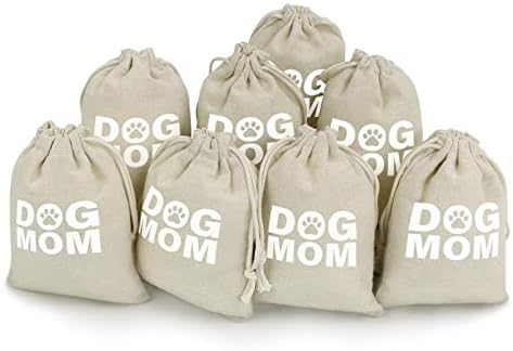 Mãe para cães Sacos de armazenamento de cordões de cachorro bolsas de presente de doces reutilizáveis ​​e compactos de bolso multiuso 8pcs