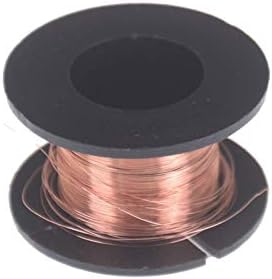 Fio Pangocho Jinchao-cobre 1PCS Fio de cobre esmaltado, fio magnético vermelho para relé de bobina de indutância, fio de imã de enrolamento da bobina elétrica, 0,1 mm*11m de acessórios para equipamentos