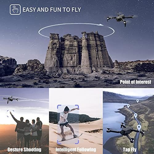 Drones GPS do Chubory X11 Pro com mais de 90 minutos de tempo de vôo, drones de 3 eixos com câmera para adultos 4K Câmera UHD Anti-Shake, GPS Retorno automático Motor sem escova Todos os drones para iniciantes/profissionais