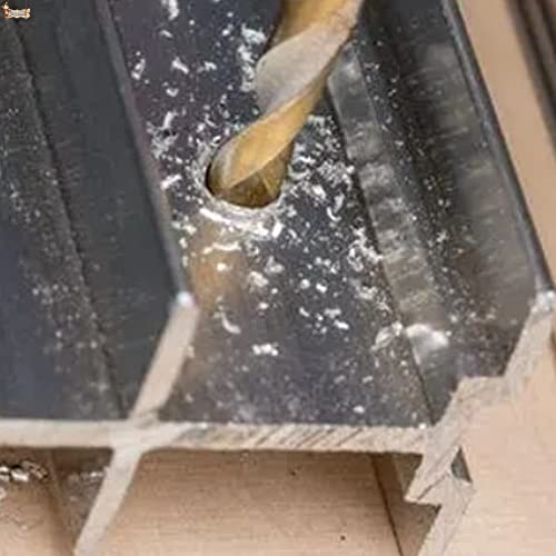 Bricoloco.com broca de metal bit de aço rápido liga cobalto hss-co 3mm aços inoxidáveis ​​rígidos 130 ° Cilindro de ângulo de corte Industrial