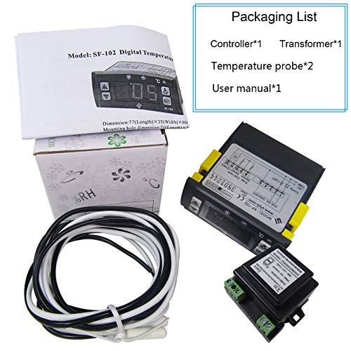 Controlador de temperatura eletrônica MXBAOHENG SF-102 Display Digital Freezer Termostato 110V