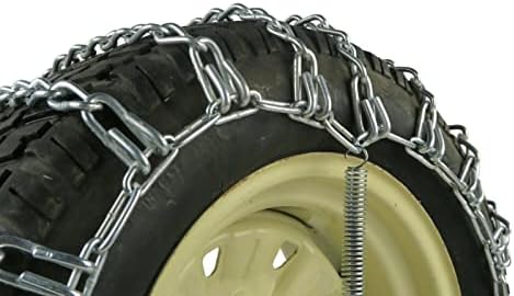 A ROP SHOP | 2 cadeias de pneus de ligação par para kubota 16x6.5x8, 16x6,5x6 dianteiro 24x9.5x12 traseiro traseiro