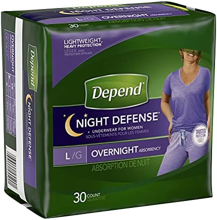 Dependente incontinência noturna de defesa durante a noite para mulheres, l, 14 roupas íntimas