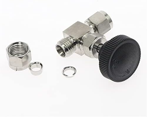 Válvula de agulha ajustável OD 3 4 6 8 10 12 14mm 1/8 CIT; 1/4 cot; 3/8 cot; 1/2 cot; Conector de tubo de fábrica dupla de