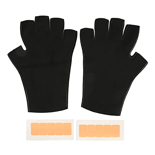 Luvas de UV sem dedos Cuidados com a pele respirável Profissional de alta elasticidade portátil Manicure Luvas protetidas Manicure Luvas de manicure
