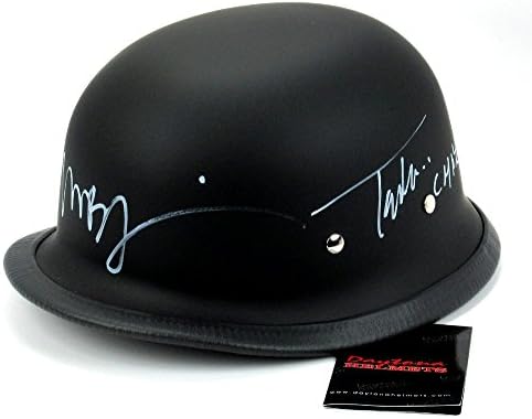 Tommy Flanagan Chibs Telford e Mark Boone Jr Bobby Munson Autografado/assinado Black Matte Daytona Capacete Authentic Biker