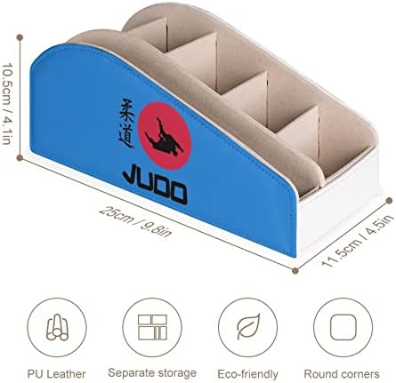 Japão Judo Flag Remote Control titular PU CAIXA Organizador de couro para casa Offito desktop