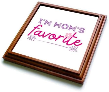 3drose 3drose - Rosette - Família - I Am Moms Favorito - Trivets