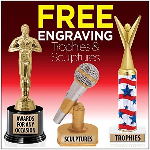 Troféu de mascote personalizado da Crown Awards, Troféus de mascote de Gold Cup de 7,25 com gravura personalizada gratuita