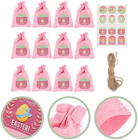 Bolsas de presente de cordão Bolsas de doces de Páscoa embalagem de presentes: 12pcs Casa de arranha