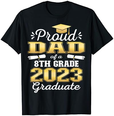 Pai orgulhoso da camiseta da escola de pós-graduação da 823 anos da 82ª série