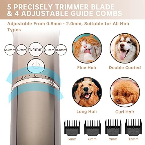 Clippers de cães imoumpet para cuidar de cabelos de pet de pet de pet helichaz de gipper Profissional Supplies Supplies Recarregáveis