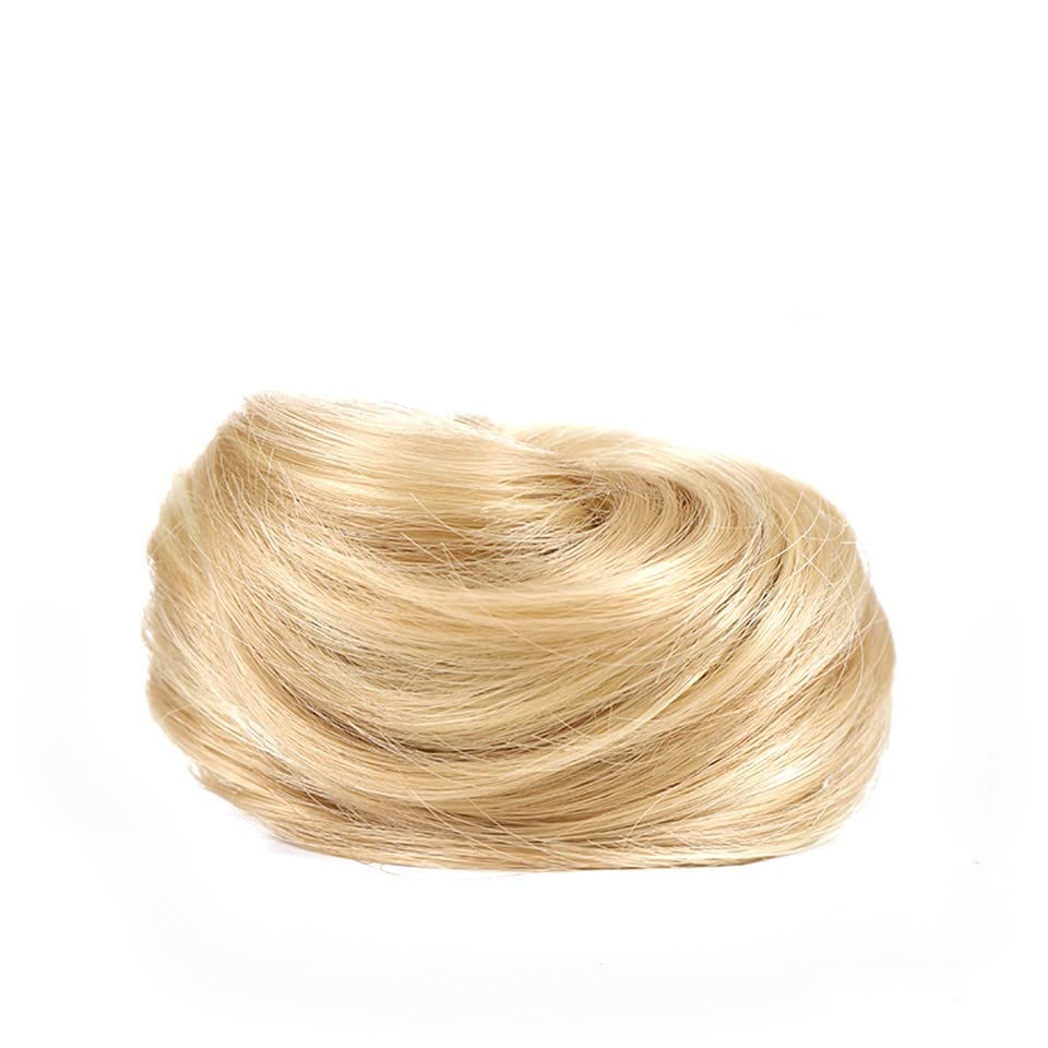 Uotp 2pcs mini garra falsa espaço pão de cabelo sintético Garra bagunçada em peças de cabelo bagunçadas de chignon peças de cabelo