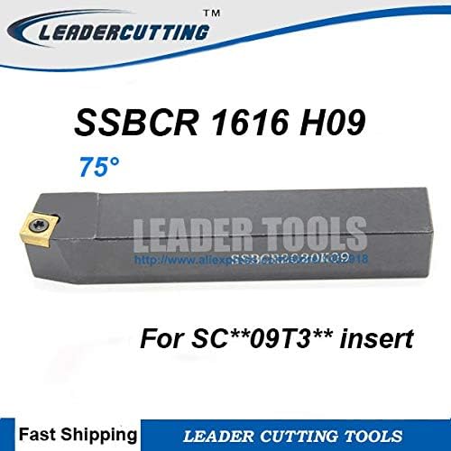 FINCOS SSBCR 1616 H09 CNC Turning Tool Tolder, SSBCR/SSBCL Ferramentas de torneamento externo, ferramenta de corte de torno