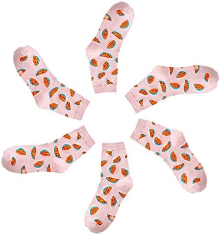 Homesogood 6 pares mulheres frutas meias Candy Color
