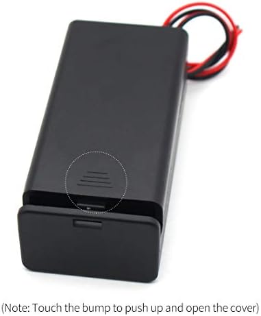 6pcs AAA Battery Solder com interrupção na tampa traseira da caixa com cabeceiras de fio 2x 1,5V 3 volts Baterias do carregador do carregador de mola caixa de armazenamento Cabo de célula