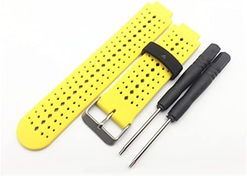 Dzhtus Soft Silicone Watch Straption Substitui Wel Watch Band para Garmin Forerunner 220/230/235/620/630 WatchBand com ferramentas