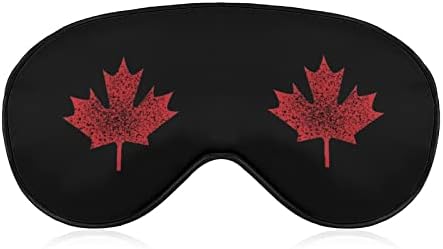 Vintage Canada Maple Folha Máscaras para Olhos Macio com Correia Ajustável Desecada de Caturra Confortável Para Dormir
