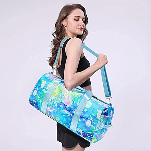Duffle Bag for Girls Dance Bag Sport Gym Bag Weekender Carry On Workout Duffel durante a noite Bolsa de ombro com compartimento de