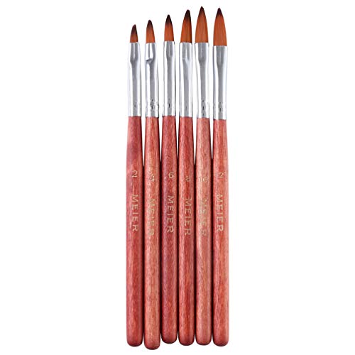 PretyZoom 6pcs unha arte pincel canetas pontilhando pinturas desenho pincel caneta conjunto de unhas ferramentas de