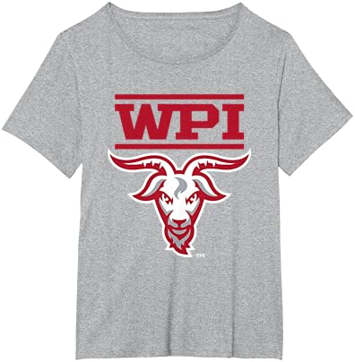 WPI Engineers Mascot Heather Gray Licenciado oficialmente camiseta