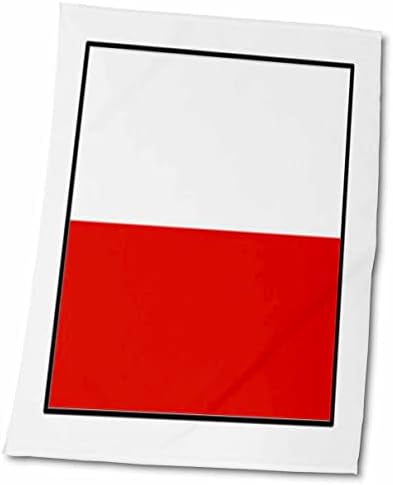 Botões de bandeira mundial de Florene 3drose - foto do botão de bandeira da Polônia - toalhas