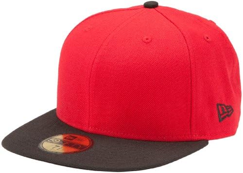 Nova era original de dois tons Scarlet/Black 59Fifty Hat