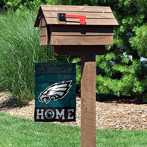 Philadelphia Eagles bem -vindo a bandeira decorativa do jardim Banner de dupla face
