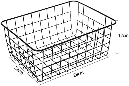 TJLSS Iron Arte Arte de armazenamento forjado cesta de armazenamento doméstico para desktop organizador de metal