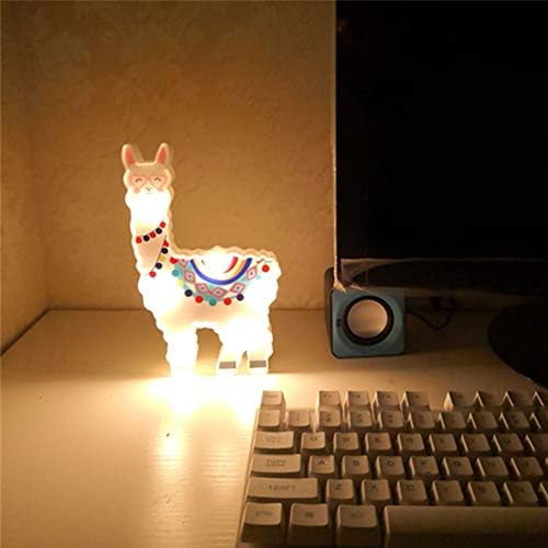 Lhama Gifts Toys for Kids Wall Decoration Night Lamp, Alpaca 3D Ilusão Lâmpada Night Light, Light Up Up Alpaca Modelagem
